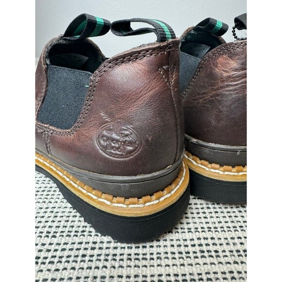 Georgia Giant Men's Georgia Giant Romeo Soft Toe Work Shoe Soggy Brown - GR262 C - Picture 9 of 11